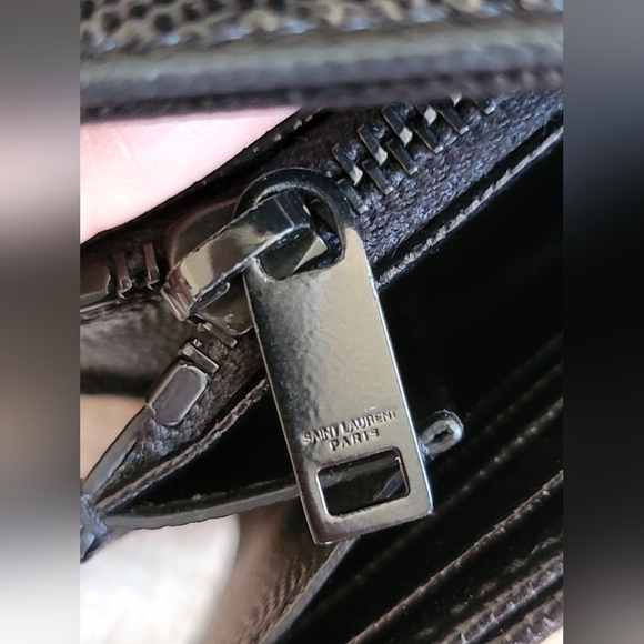 YSL Matelasse Quilted Leather Wallet - Picture 6 of 15